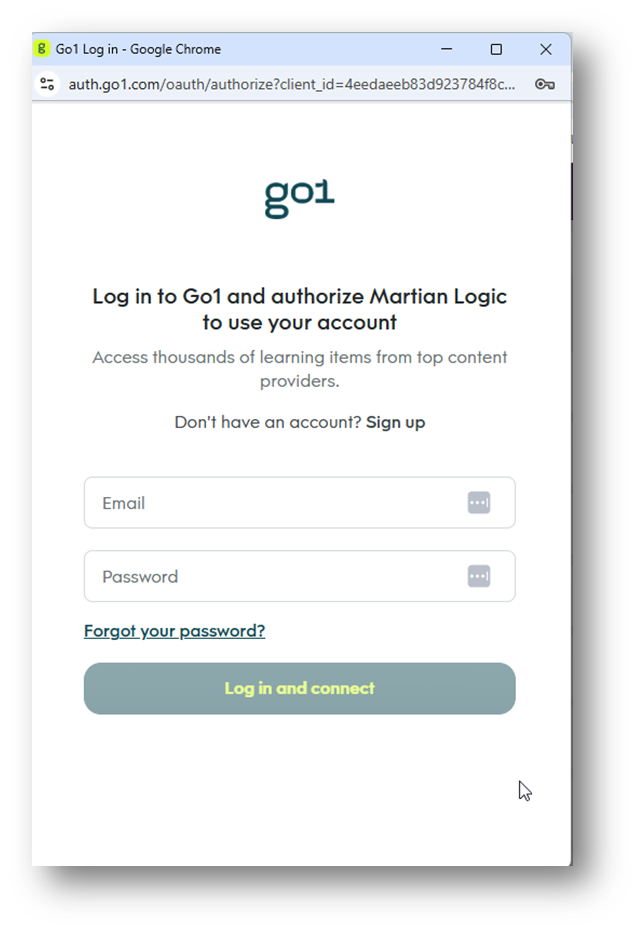 How to Connect Go1 to Martian Logic